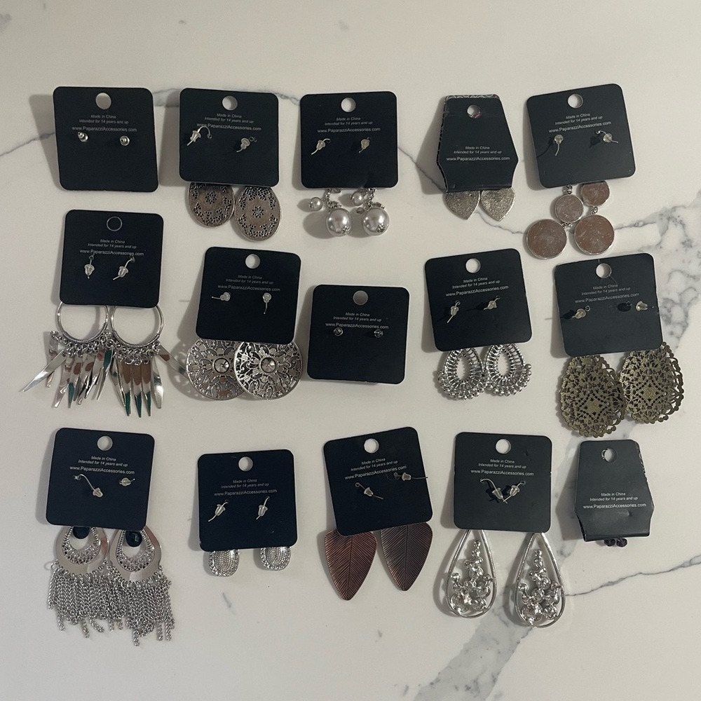 PAPARAZZI Boho Earrings 15 Pairs - Picture 7 of 11